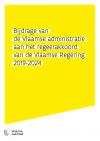 Bijdrage van de Vlaamse administratie aan het regeerakkoord van de Vlaamse Regering 2019-2024
