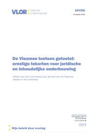 De Vlaamse Toetsen Getoetst: Ernstige Tekorten Voor Juridische En ...